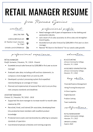 Your dream job awaits, make your move. Retail Manager Resume Example Writing Tips Rg