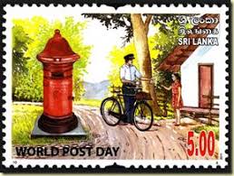 The fast international mailing option. Sri Lankan World Post Day Stamp Philately Stamp Post Stamp