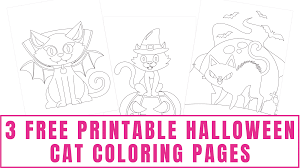 Rd.com pets & animals cats we humans certainly know that there's a lot going on in the lives of cat. 3 Free Printable Halloween Cat Coloring Pages Freebie Finding Mom
