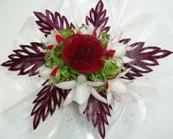 Fruit Bouquet Essbare Kunst Lebensmittelkunst Gemuseschnitzen