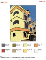Find an asian paints dealer near you for your home makeover project. Yellow Green With Orange Combination Exterior Color Combinations Shade Card Asian Paints