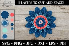 Download 3d Layered Mandala Svg Cut File Mandala Svg Wall Art 554364 Cut Files Design Bundles