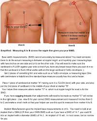 how to measure your bwd chart breast augmentation