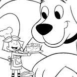 This page, birthday coloring pages, is one of the many coloring pages to print on this site, where you will also find many other pages about birthday, such as 1st birthday invitations, 40th birthday party ideas and many more. Emily Give Clifford The Big Red Dog A Birthday Cake Coloring Page Coloring Sun