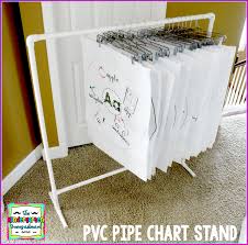 diy pvc pipe chart stand smedleys smorgasboard of