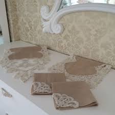 Cappuccino Salon Takimi Fikirler Nevresim Dantel