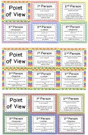 Point Of View Posters 1st 2nd And 3rd Person Hojo S Teaching Teaching Adventure School Reading Teaching Reading