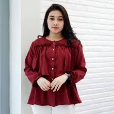 Lihat ide lainnya tentang wanita, model, atasan. Model Baju Atasan Wanita Terbaru Lengan Panjang Modis Ahz51