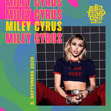 Miley cyrus at the 2020 vmas and in the 2013 wrecking ball video. Lollapalooza Berlin Lollapalooza Berlin 2020 I Miley Cyrus Facebook