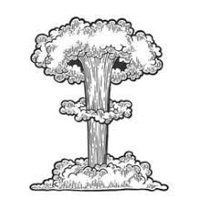 How to draw a rising smoke cloud or explosion cloud. Nuclear Bomb Drawing Vector Images Over 300