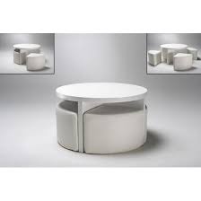 Measuring 18.34 h x 43.3 w x 21.65 d overall, this coffee table has a 220 lbs. Roma Round Coffee Table In High Gloss With 4 Stools White Round Coffee Table Coffee Table Round Coffee Table Styling