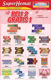 Lihat juga promosi indomaret harga heboh, susu murah dan minyak murah untuk minggu ini dan juga promo akhir pekan jsm khusus untuk weekend Katalog Promo Indomaret Weekend Minggu Ini 15 16 Februari 2020