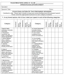 Toastmaster Evaluation Template 20 Free Word Pdf Documents Download Free Premium Templates Speech Evaluation Presentation Evaluation Form Words