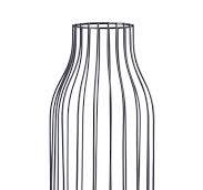 LiveTrends 6.1-in W x 6.1-in L Black Metal Indoor Planter