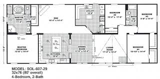 Single wide mobile homes are available with a variety of floor plans and price points, so homeowners can make the most of their investment while still single wide mobile homes with multiple bedrooms usually have a master bedroom at one end, with the other bedrooms at the opposite end and the. 4 Bedroom 3 Bath Mobile Home Floor Plans Novocom Top