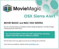 Movie magic budgeting is a powerful estimation tool that will enable you to quickly create, change and compare budget estimates for your production. Mms Et Mac Os Sierra Movie Magic Arassocies