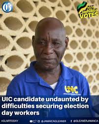 United Independent Congress candidate for Kingston Central Garth Barnett  says “a bit of fear” has prevented some of his election day workers from  coming out to support him. He claimed that one