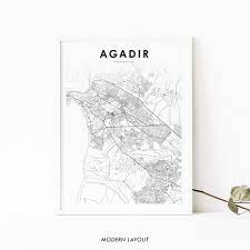 Agadir morocco map