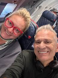 The traditional pre-flight selfie of me and April! Listener trip to Pacific  Battleship Center