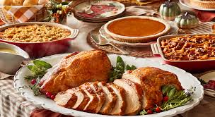 The meal also comes with a choice of three holiday side dishes such as brussels sprouts with chestnuts and dried cherries. Thanksgiving Family Meal To Go Heat N Serve Dinner Cracker Barrel