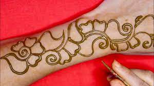 Very Easy Simple Arabic Mehndi Design Full Back Hand Arabic Mehndi Design Henna Mehndi Design Youtube Henna Tangan Desain Henna Pola Kain Perca