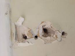 If one set of windows has blinds, you might consider matching that window treatment on the other windows. Re Hanging Curtains On Plaster Wall Doityourself Com Community Forums