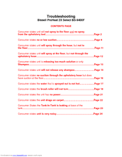 Bissell Proheat Troubleshoot Manual Bissell Proheat 2x Select Bs 9400f Manuals Manualslib