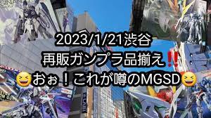BANDAIの再販ガンプラ・新発売】2023/1/21渋谷の再販ガンプラ品揃え‼️おぉ！これが噂のMGSD🎵 - YouTube