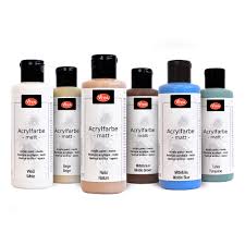 The acrylic paint is pasty so that the brush stroke remains clearly visible. Nature Art 6 Acrylfarben A 82 Ml Im Set Farbsets Sets Viva Decor Online Shop