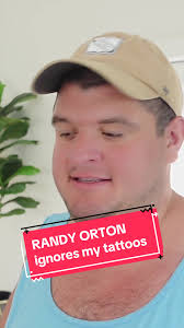 Randy Orton COMPLETELY ignored my tattoos back in the day. Whatever.  #wrestling #wwe #tattoo