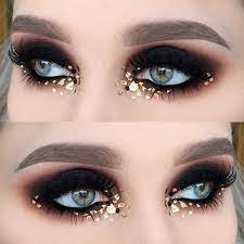 Instagram Photo By Helenesjostedt Helenesjostedt Via Iconosquare Gold Eye Makeup Rave Makeup Eye Makeup