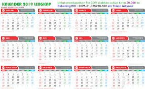 Jual Template Kalender 2019 Lengkap Hijriyah Dan Jawa Kalender Aplikasi Blog