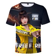 Garena free fire is one of the most popular free battle games this year. 2020 New Arrival Free Fire Print T Shirt Male Female Short Sleeve T Shirts Free Ebay