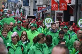 De vakbonden kondigen een nationale actiedag en staking aan op 29 maart in het kader van de interprofessionele onderhandelingen. Vakbonden Plannen Nationale Staking Op 29 Maart