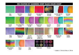 Color Charts Mountain Glass Arts