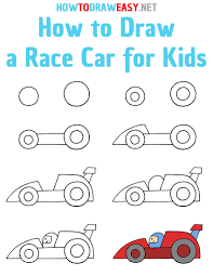 We used oil pastels to color our race cars, here's a link to purcha. How To Draw A Race Car For Kids How To Draw Easy