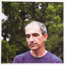 Robert Brawley (painting professor, University of Kansas), back deck, Kren  home, Tatarrax Drive, Manhattan, Kansas, October 27, 1987