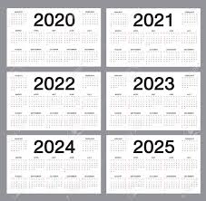 Ramadan is the ninth month of the islamic calendar. Simple Calendar Template For 2020 2021 2022 2023 2024 2025 Years On White Background Desk Calendar Week Starts From Sunday Business Organizer Design Vector Illustration Royalty Free Cliparts Vectors And Stock Illustration Image 147150314