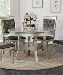 Montibello black marble 40'' round 5 piece counter set. Poundex Silver Finish Wood Round Counter Dining Table Round Dining Table Sets Round Dining Room Glass Round Dining Table
