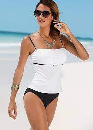 Shop White Black Wbk Swim By Venus Tankini Swimsuits For Women Tankini Womens Tankini Tops