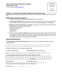 Workfare Transport Concession Card - Fill Online, Printable, Fillable,  Blank | Pdffiller