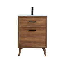 We have 65 different styles of fully factory assembled bathroom vanities in orange county, ca in a wide variety of styles on display and in stock. 24 Inch Bathroom Vanity In Walnut Brown Vf41024wb Maple Ridge Lighting