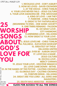 Posted nov 24, 2016, 14 tabs. 25 Christian Love Songs About The Love Of God Spiritually Hungry