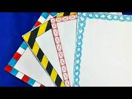 4 In 1 Simple Border Design For Project Assignment Front Page Design Handmade Simple Border Design Page Borders Design Border Design Colorful Borders Design Page border designs for projects with flowers gallery 57 images.