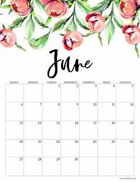 2021 calendar with colorful names of the month. 50 Best Printable June 2021 Calendars With Holidays Onedesblog
