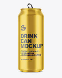 Download 500ml Matte Aluminium Drink Can Mockup In Can Mockups On Yellow Images Object Mockups PSD Mockup Templates