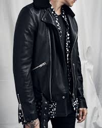 The Hawk Leather Biker Our Classic Biker Jacket Template Has Been Given A Cold Weather Trim With A Shearl Leather Jacket Men Fur Leather Jacket Leather Jacket