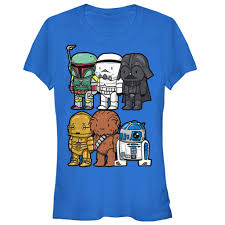 Cute Wars Top Movie T Shirts Top High Quality And Greatest Movie T Shirts Movie T Shirts Star Wars Cartoon Royal Blue T Shirt