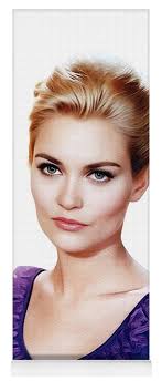 Alexandra Bastedo, Actress Yoga Mat by Esoterica Art Agency