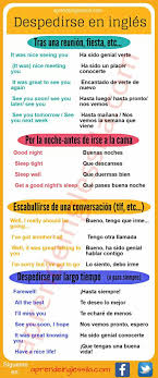 Despedirse Aprender Ingles Vocabulario En Ingles Vocabulario Espanol